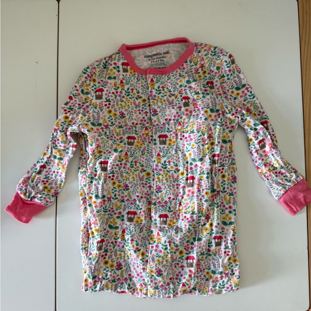 Magnetic Me Floral Baby footies
